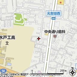 茨城県水戸市元吉田町1250-22周辺の地図