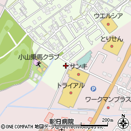 栃木県小山市羽川33周辺の地図