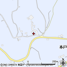 茨城県笠間市本戸4160周辺の地図