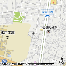 茨城県水戸市元吉田町1250-21周辺の地図