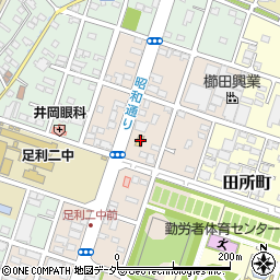 栃木県足利市西砂原後町1177周辺の地図
