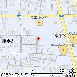 茨城県笠間市東平周辺の地図