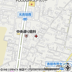 茨城県水戸市元吉田町1243-4周辺の地図