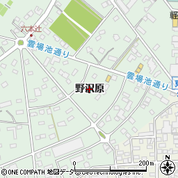 長野県軽井沢町（北佐久郡）軽井沢（野沢原）周辺の地図