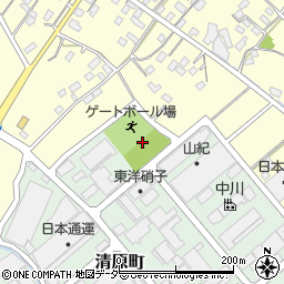 赤城下公園周辺の地図