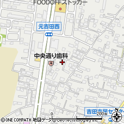 茨城県水戸市元吉田町1244-3周辺の地図