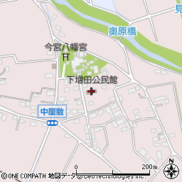 下増田公民館周辺の地図