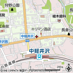 長野県北佐久郡軽井沢町中軽井沢5-6周辺の地図