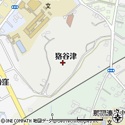 茨城県ひたちなか市狢谷津周辺の地図
