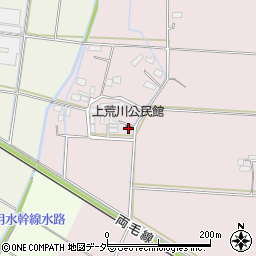 上荒川公民館周辺の地図