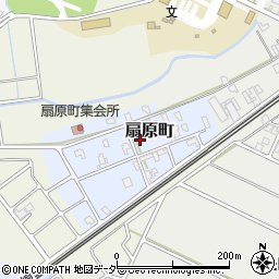 石川県小松市扇原町周辺の地図