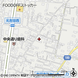 茨城県水戸市元吉田町1342-2周辺の地図