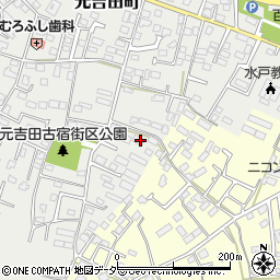 茨城県水戸市元吉田町2112-1周辺の地図