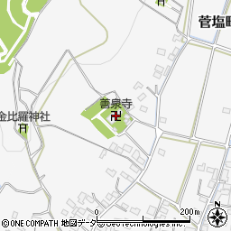 善泉寺周辺の地図