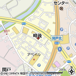 茨城県ひたちなか市峰後周辺の地図