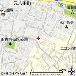 茨城県水戸市元吉田町2116周辺の地図