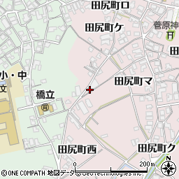 石川県加賀市田尻町西周辺の地図