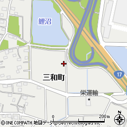 群馬県伊勢崎市三和町周辺の地図