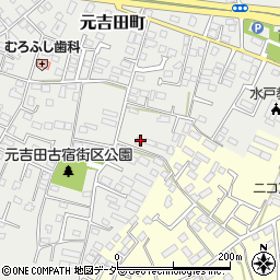 茨城県水戸市元吉田町2119-6周辺の地図
