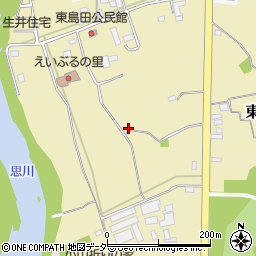 栃木県小山市東島田周辺の地図