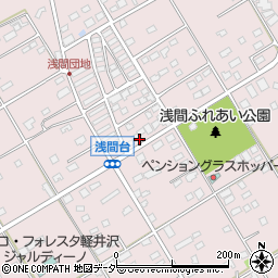 長野県北佐久郡軽井沢町長倉浅間台周辺の地図