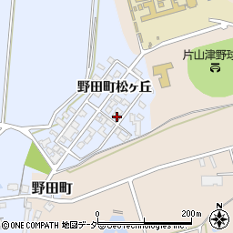 石川県加賀市野田町松ヶ丘周辺の地図