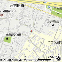 茨城県水戸市元吉田町2116-2周辺の地図