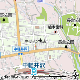 長野県北佐久郡軽井沢町中軽井沢12周辺の地図