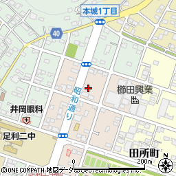 栃木県足利市西砂原後町1173周辺の地図