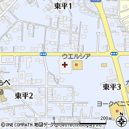 ダイソー友部東平店周辺の地図