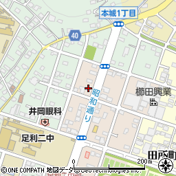 栃木県足利市西砂原後町1228周辺の地図