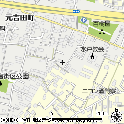 茨城県水戸市元吉田町2154-2周辺の地図