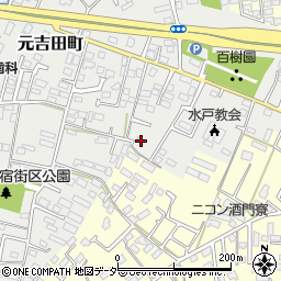 茨城県水戸市元吉田町2153周辺の地図