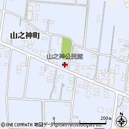 山之神公民館周辺の地図