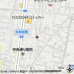茨城県水戸市元吉田町1194-2周辺の地図