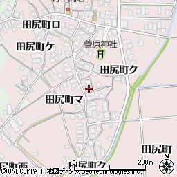 石川県加賀市田尻町オ周辺の地図