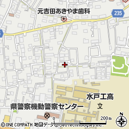 茨城県水戸市元吉田町1121-7周辺の地図