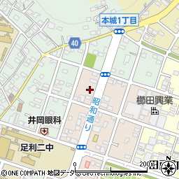 栃木県足利市西砂原後町1230周辺の地図
