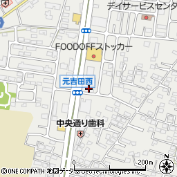 茨城県水戸市元吉田町1194-23周辺の地図