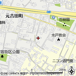 茨城県水戸市元吉田町2152-5周辺の地図