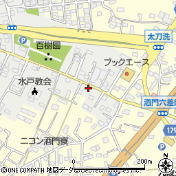 茨城県水戸市元吉田町2624-8周辺の地図