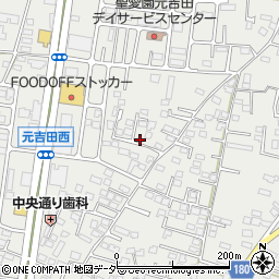 茨城県水戸市元吉田町1181-8周辺の地図