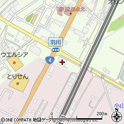 栃木県小山市羽川88周辺の地図