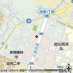 栃木県足利市西砂原後町1232周辺の地図