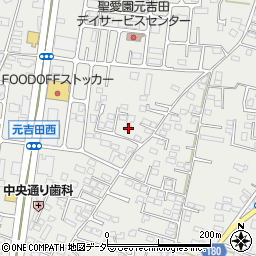 茨城県水戸市元吉田町1182-2周辺の地図