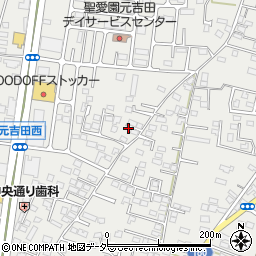 茨城県水戸市元吉田町1190-1周辺の地図