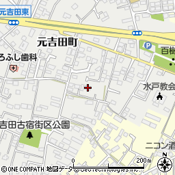 茨城県水戸市元吉田町2147-1周辺の地図