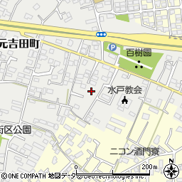 茨城県水戸市元吉田町2154-4周辺の地図