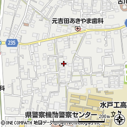 茨城県水戸市元吉田町973-1周辺の地図