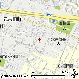 茨城県水戸市元吉田町2152-3周辺の地図